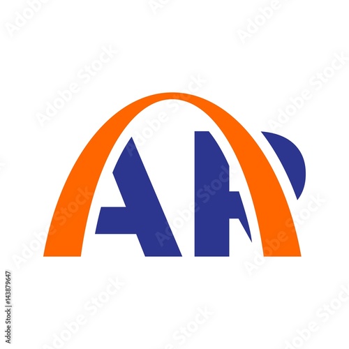 arch logo vector. letter A and R.
