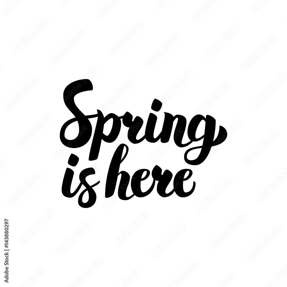 Spring is Here Calligraphy Spring is Here Calligraphy