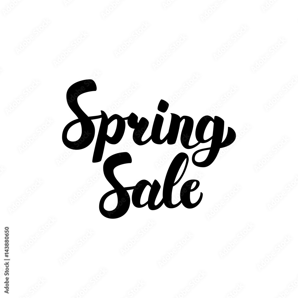 Spring Sale Handwritten Lettering Spring Sale Handwritten Lettering