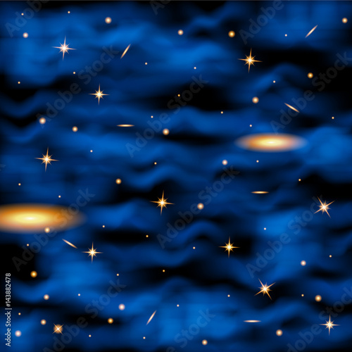 Space nebula background. Vector illustration