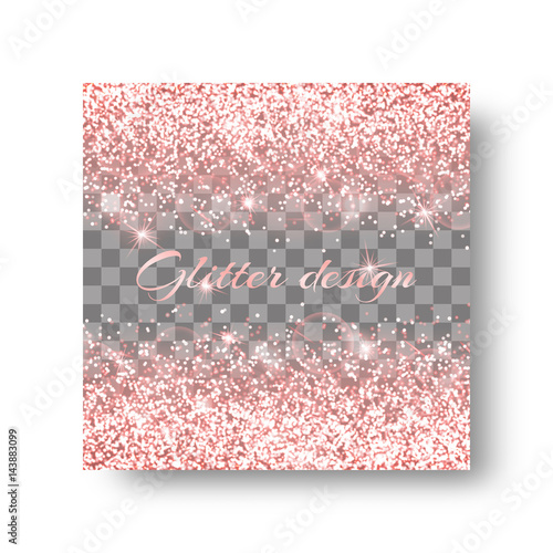 Glitter sparkle background with flare light. Glossy texture on a transparent backdrop.
