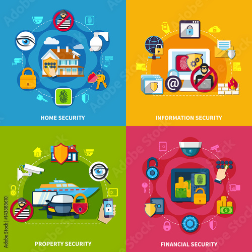 Security Concept Icons Set