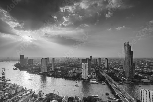 Bangkok view from abandon tower, Thailand