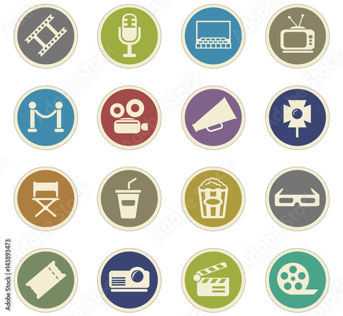 cinema icon set