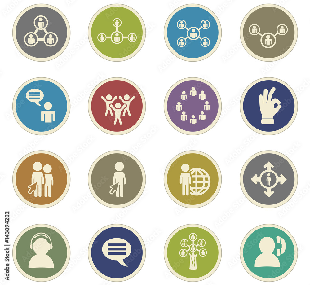 community icon set community icon set