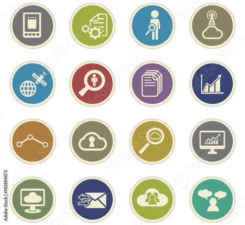 data analytic icon set © lisess