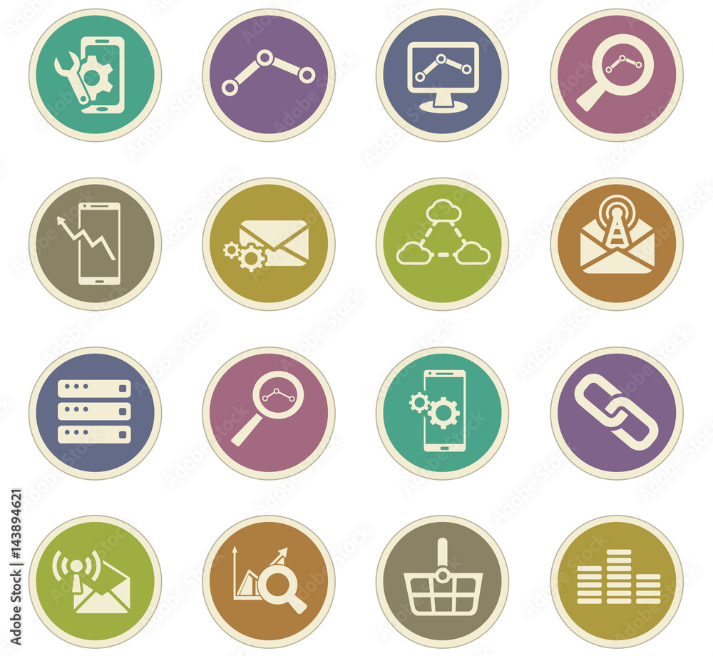 data analytic icon set data analytic icon set