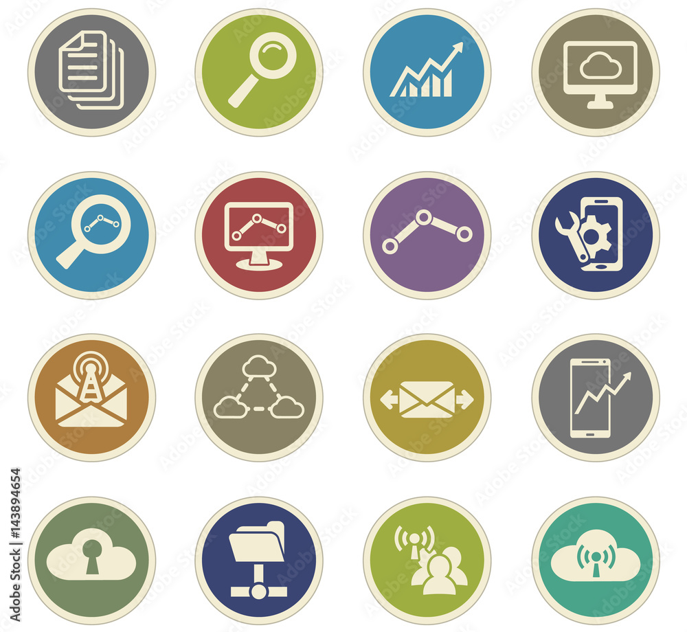 data analytic icon set data analytic icon set