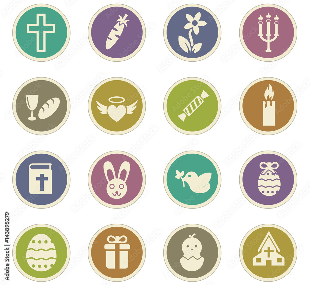 easter icon set easter icon set