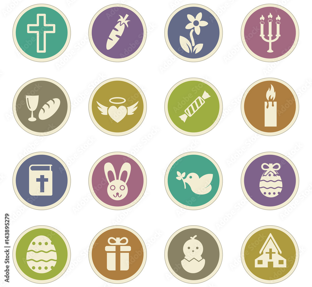 easter icon set