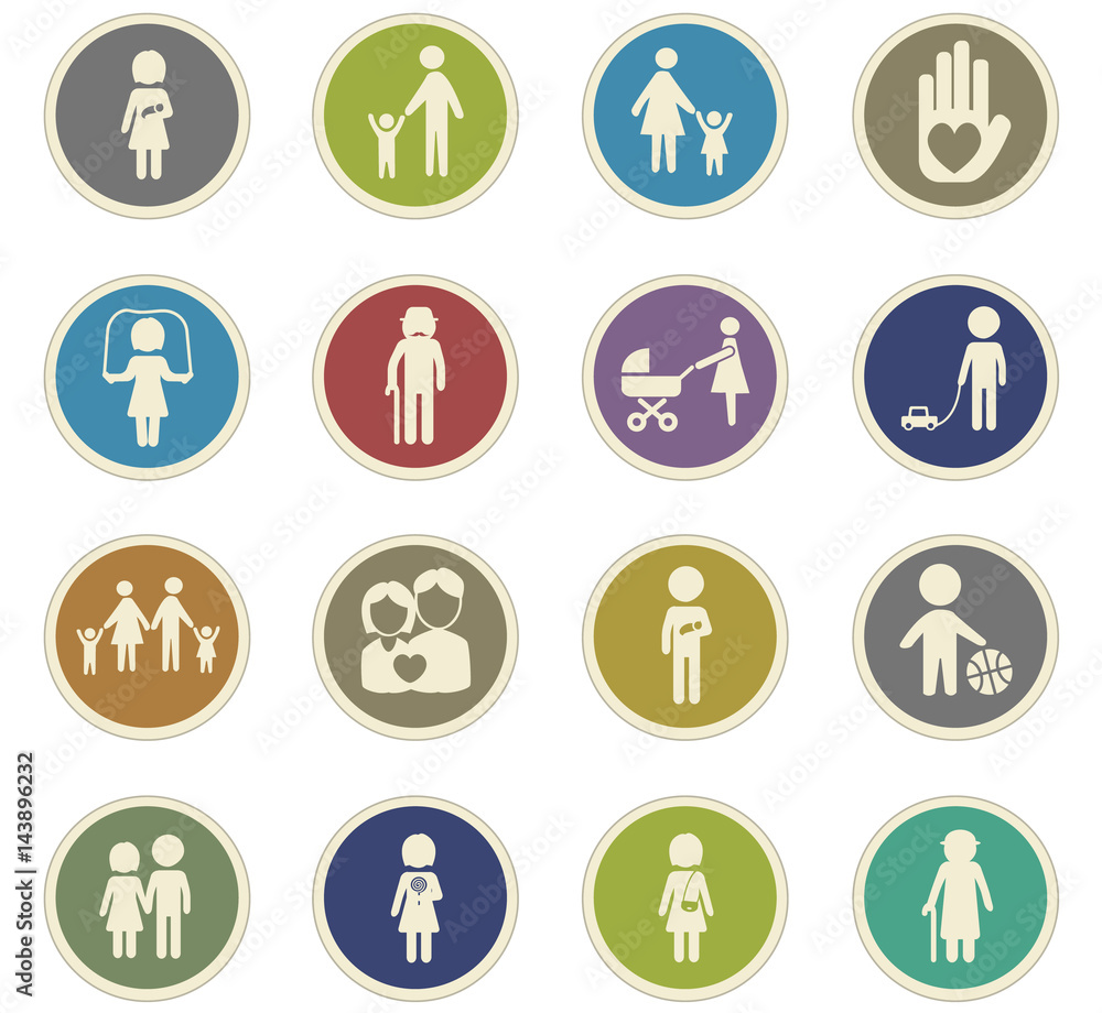 family icon set family icon set