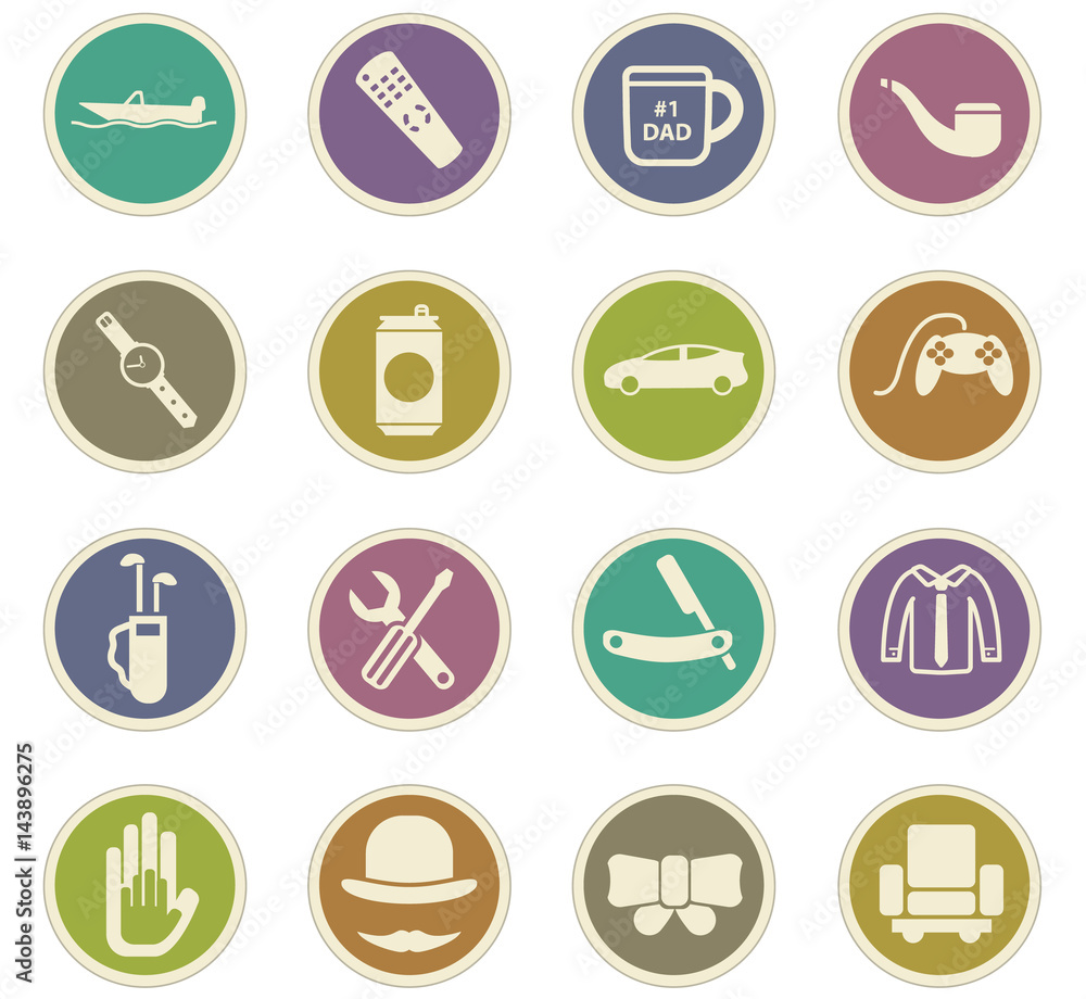 father day icon set father day icon set