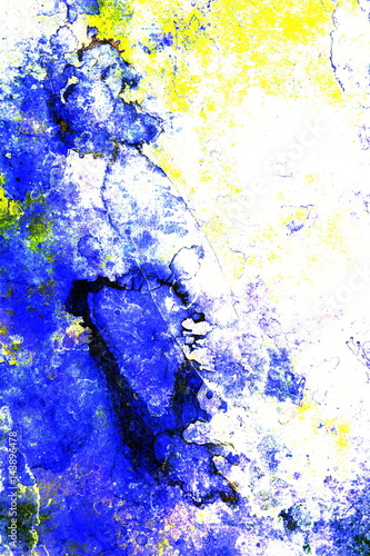 Grunge vintage background on paper. Color abstract background. Computer collage.