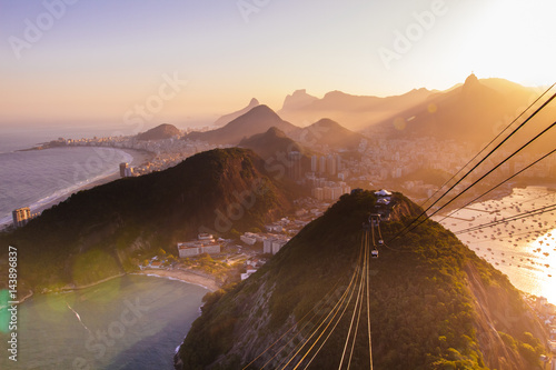 A breathtaking view over Rio de Janeiro from the Sugarloaf mountain