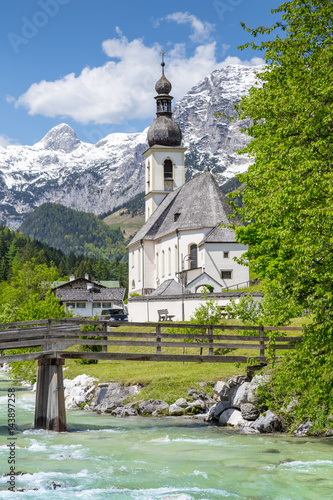 Church of Ramsau, Nationalpark Berchtesgadener Land, Bavaria Germany