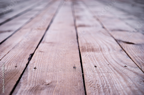 Textured wooden deck.