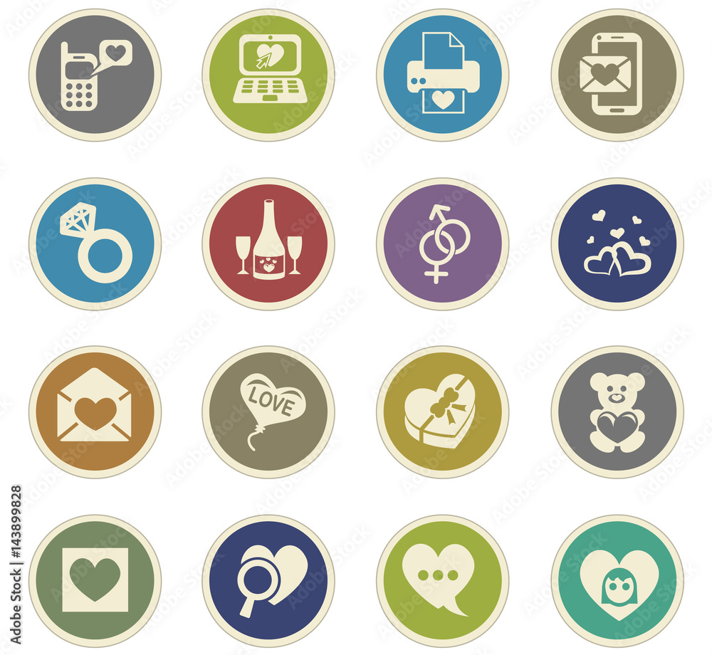 love icon set love icon set
