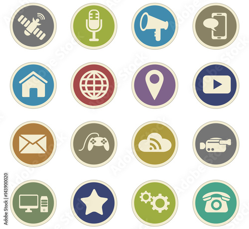 media icon set