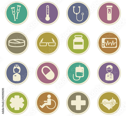 medicine icon set