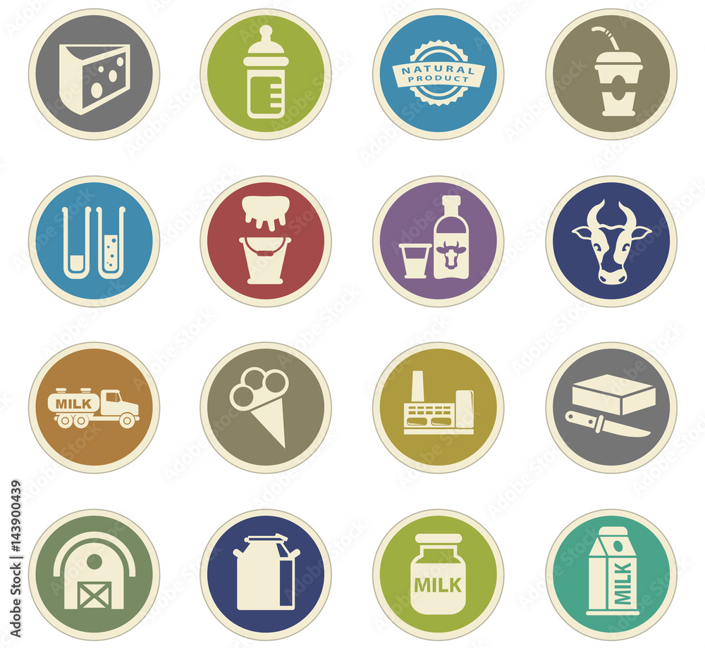 milk icon set milk icon set