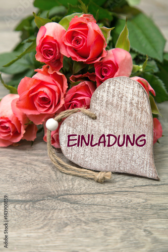 Rosen und Herz: Einladung