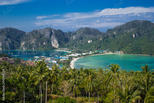 island Phi Phi. View from the top of the mountain.