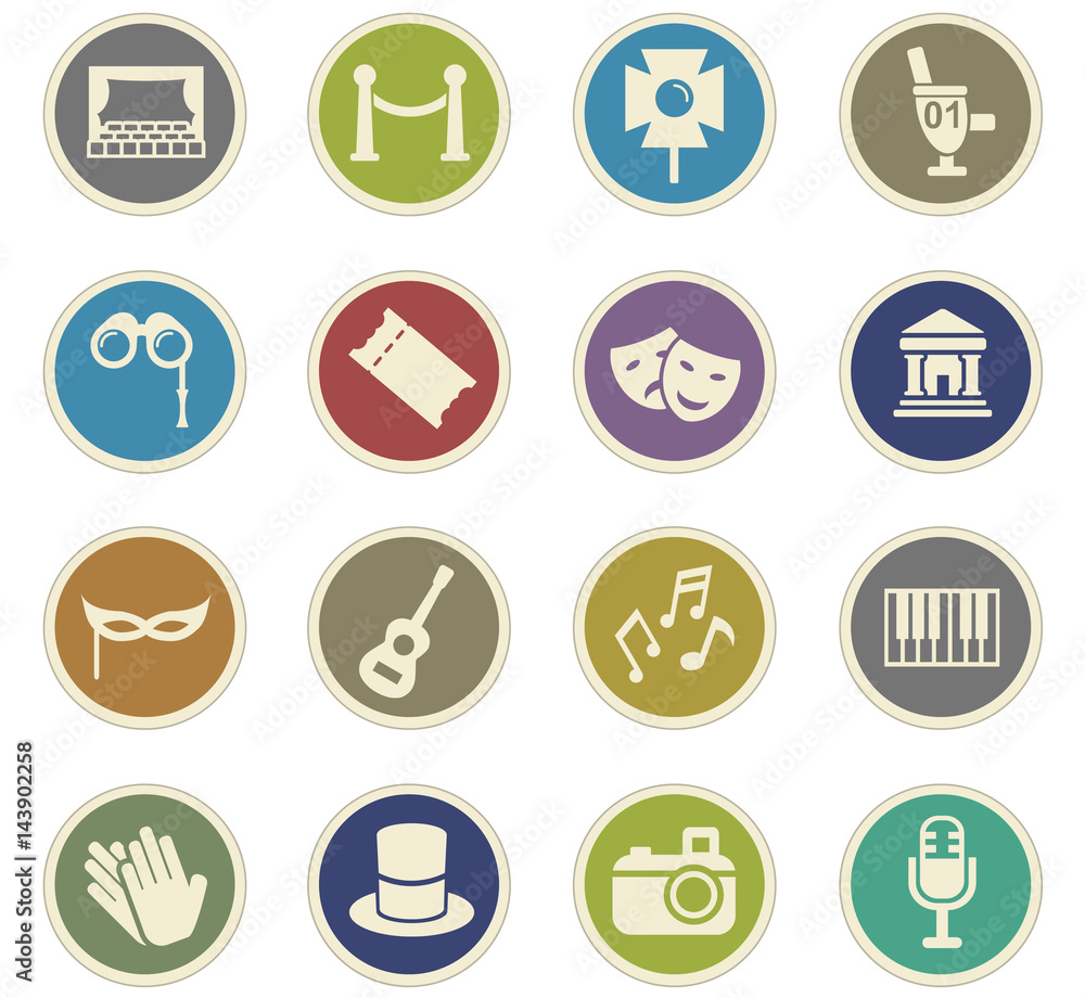 theater icon set theater icon set