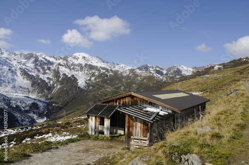 Almhütte in den Tuxer Alpen