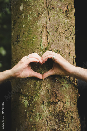 hand heart love symbol
