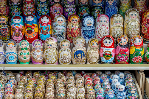 Russian souvenirs named matryoshka doll