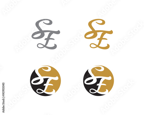 Letter S and E Logo Icon 1