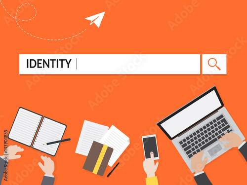 Identity  Search Graphic Illustration For Business