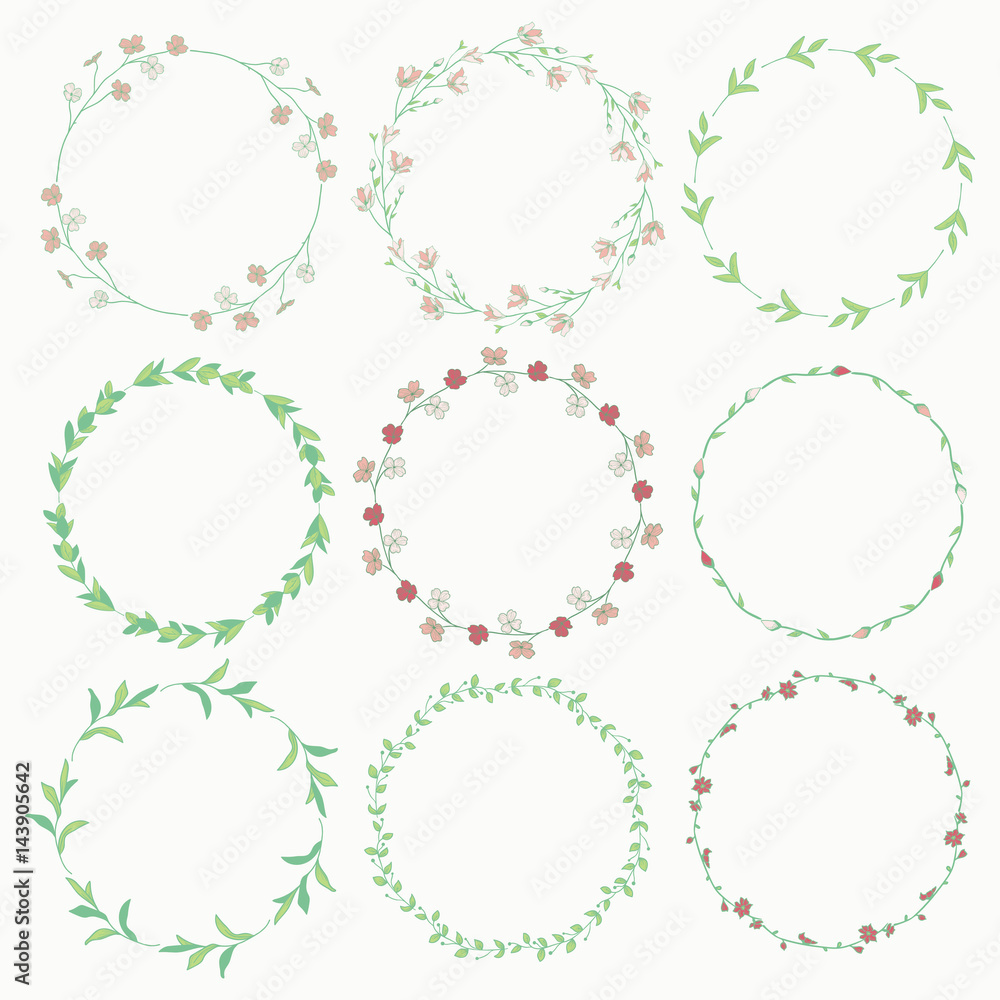 Wreaths, Branches, Laurels with Herbs, Plants and Flowers Wreaths, Branches, Laurels with Herbs, Plants and Flowers