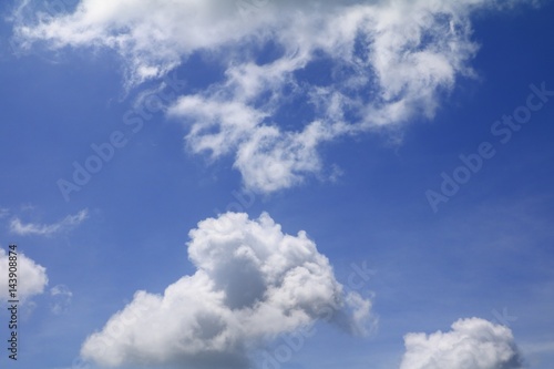 blue sky with cloud and raincloud, the art of nature beautiful and copy space for add text