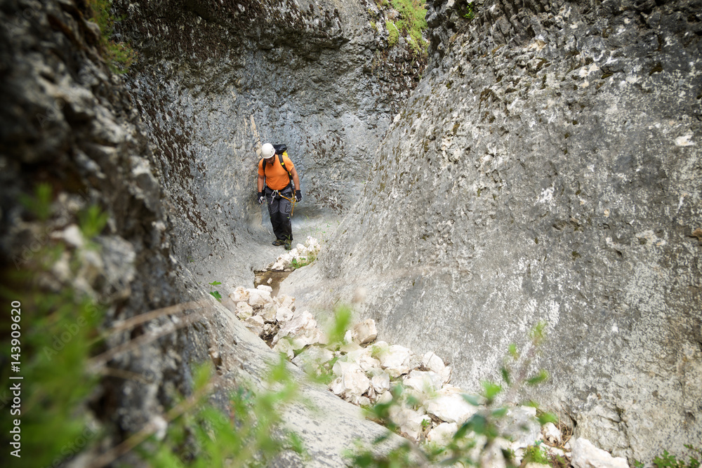 Obraz premium Canyoning in Spain
