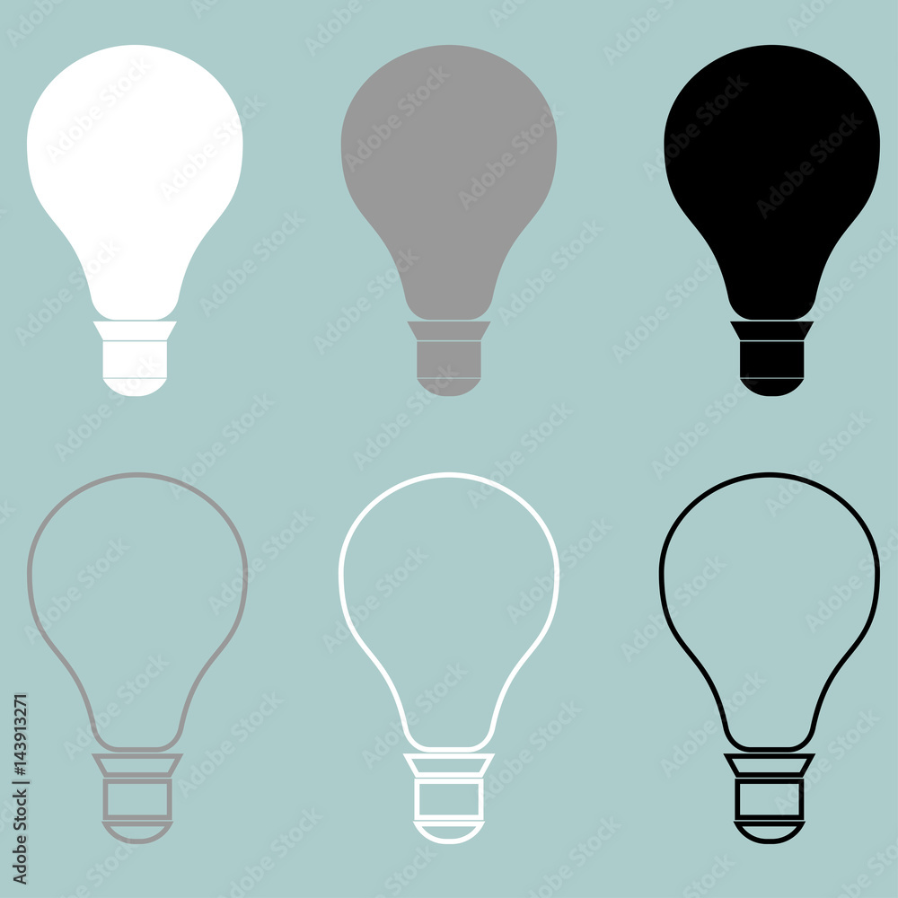 Bulb or electric light icon. Bulb or electric light icon.