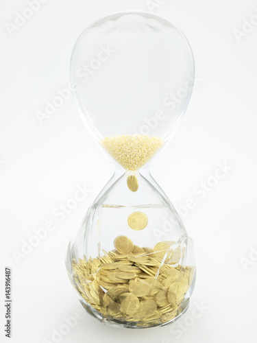 Time is money concept - 3D rendering