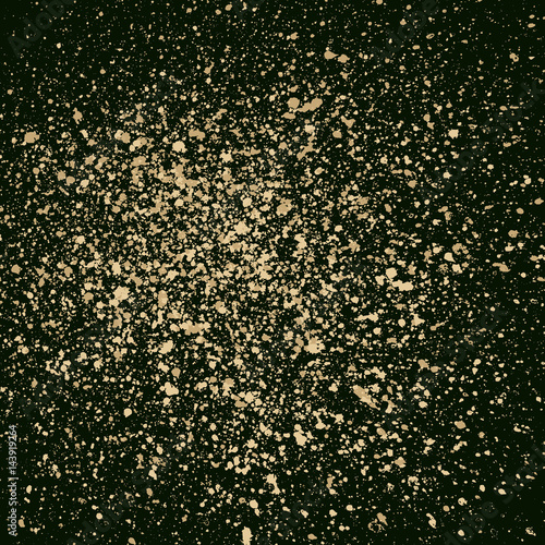 Dark grainy texture on black background. Vector illustration.