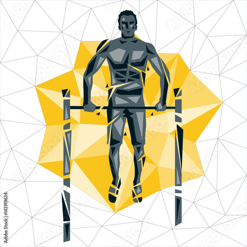 Geometric Crossfit concept