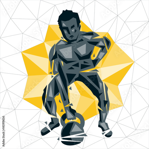 Geometric Crossfit concept