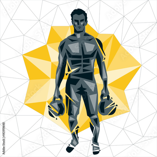 Geometric Crossfit concept