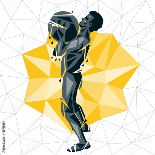 Geometric Crossfit concept