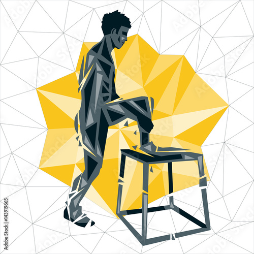 Geometric Crossfit concept