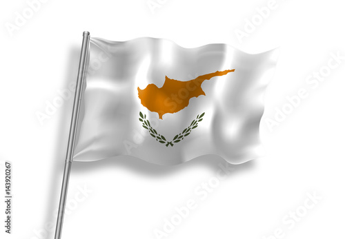 Drapeau de Chypre en qualité vectorielle
