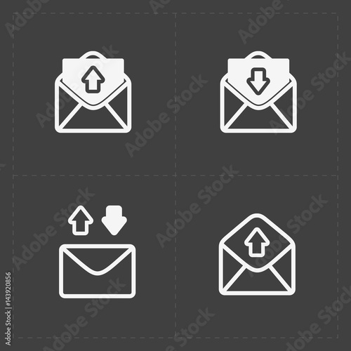 Email and envelope icons on Dark Free Download Email and envelope icons on Dark - GFXLoad