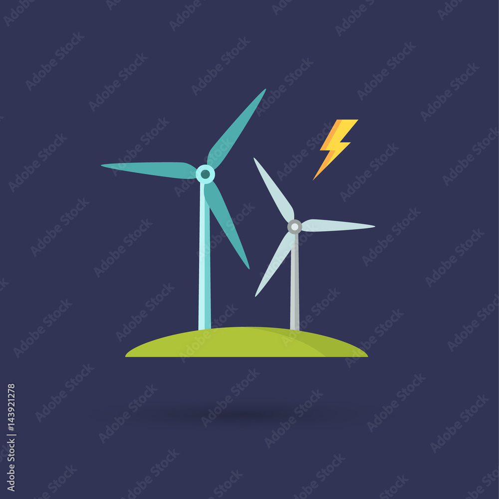 Windmills for electric power production 