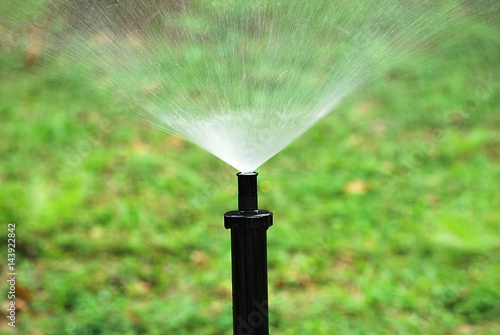 Irrigation system in the garden