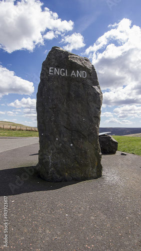 Slika na platnu Border marker between Scotland and England at Carter Bar