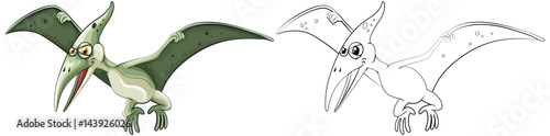 Animal outline for pterosaur