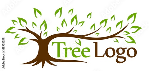 Logo green tree. 